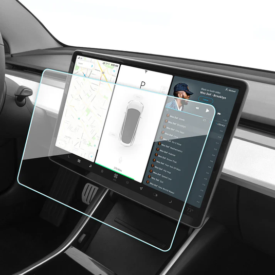 Tesla Model 3 & Model Y 15“ Front Tempered Glass Screen Protector - i-Station Mobile Phone & Electronic Device Repair and Accessories