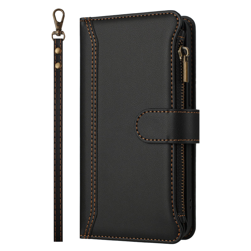 Load image into Gallery viewer, [With Card Slot] Samsung Galaxy S25 Edge (SM-S937) - Multifunctional Flip Phone Case With Magnetic Closure &amp; Wrist Strap
