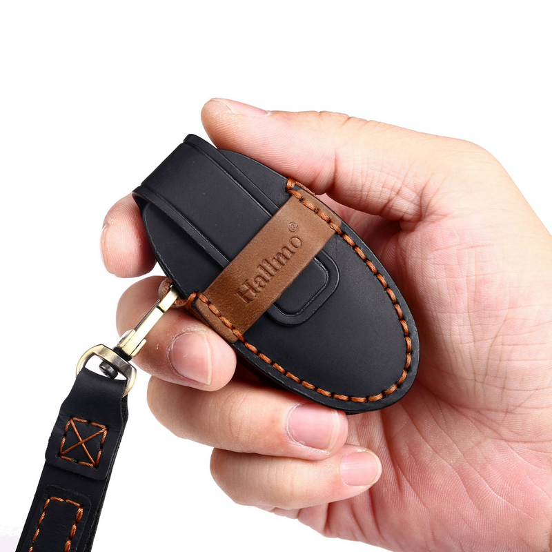 Load image into Gallery viewer, Nissan Handcrafted Genuine Leather Car Key Fob Case Cover For Altima, Rogue, Sentra, Pathfinder, Frontier, Maxima, Titan, Murano, Kicks, Juke, Qashqai, X-Trail
