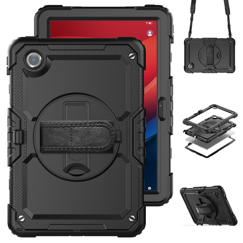 Load image into Gallery viewer, [Built-in 360° Rotating Hand Strap &amp; Stand] Lenovo Idea Tab 11” 2025 (TB336FU/TB336ZU) Shockproof With Screen Protector Pencil Holder Heavy Duty Series Case
