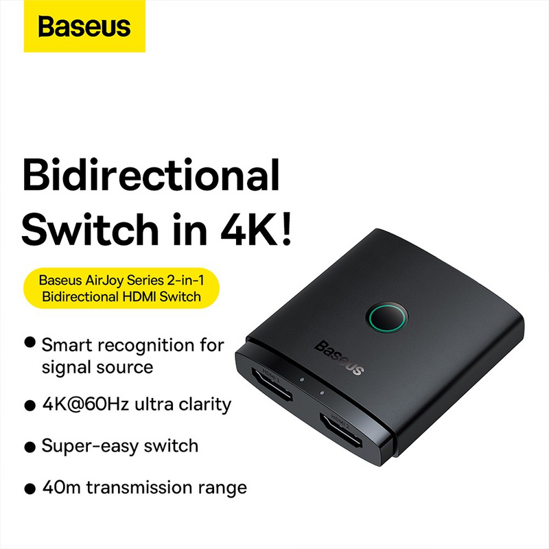 Load image into Gallery viewer, Baseus AirJoy Series 2-in-1 Bidirectional HDMI Switch
