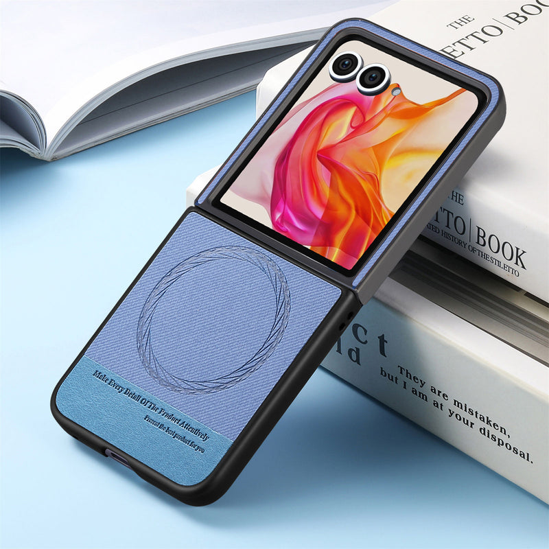 Load image into Gallery viewer, [Magnetic Compatible] Motorola Moto Razr 60/Ultra Textured Fabric-Style Shockproof Protective Case

