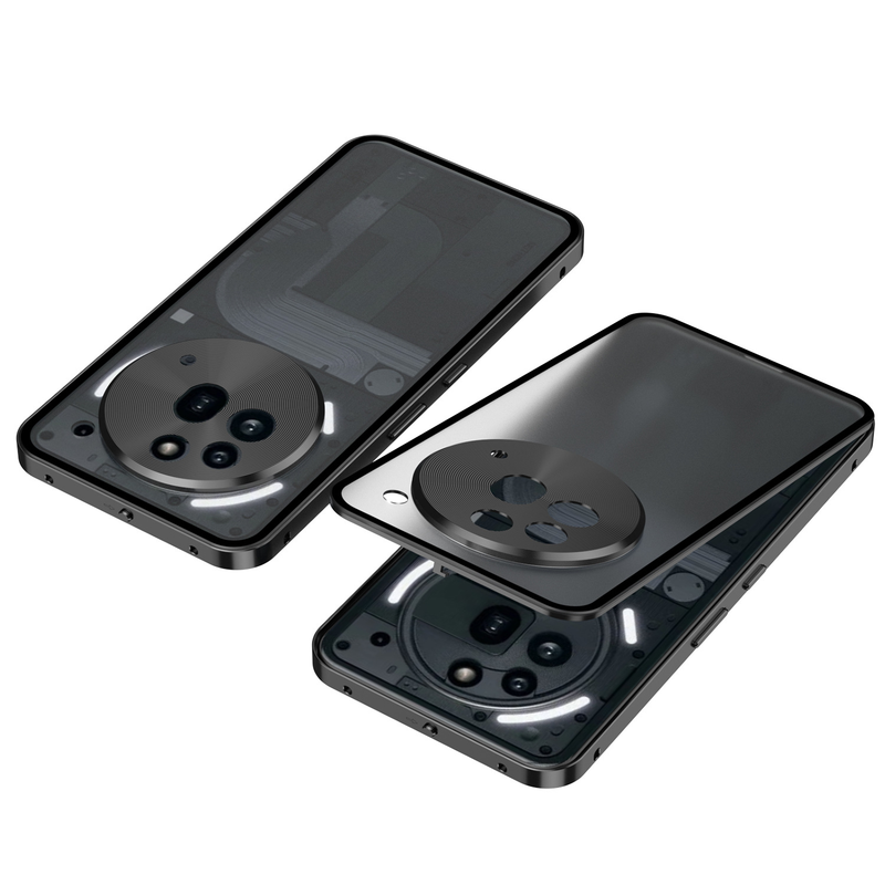 Load image into Gallery viewer, Nothing Phone (3)/(3a)/Pro Metal Frame Snap-On Acrylic Shockproof Phone Case
