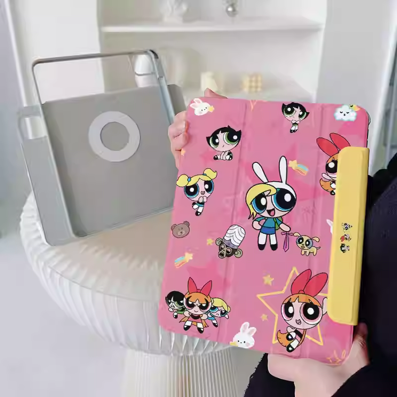 Load image into Gallery viewer, [Detachable][Built-in Pen Slot] Apple iPad 10.9/11'' 10/11th Gen (2022/2025) Power Girls Magnetic Full-Cover Protective Case - i-Station Mobile Phone &amp; Electronic Device Repair and Accessories
