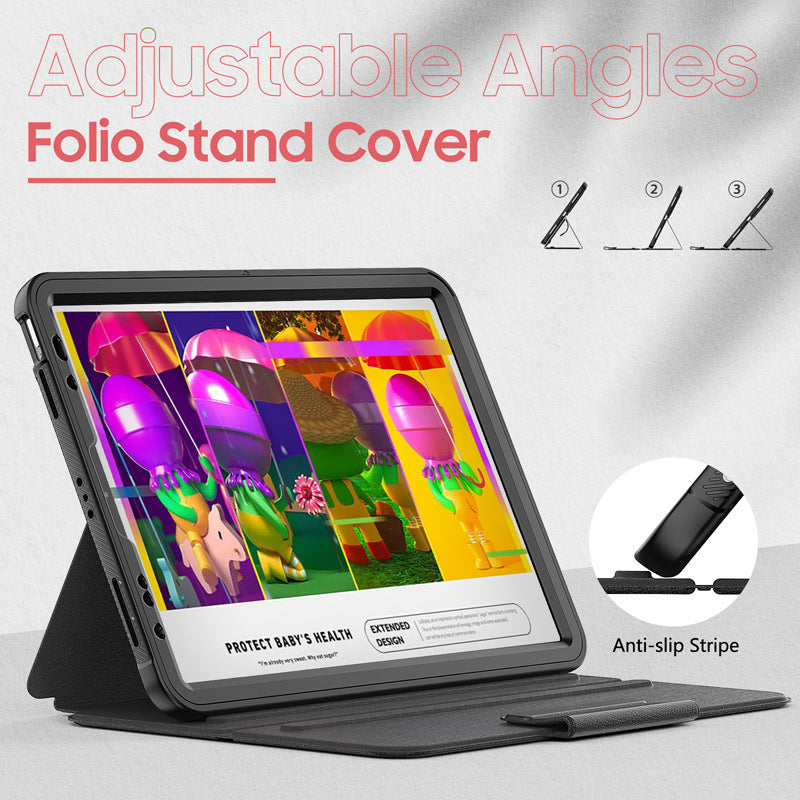 Load image into Gallery viewer, [With Card Slot] Apple iPad Pro 11-inch 1st/2nd/3rd/4th Gen (2018/2020/2021/2022) Smart Flip Silicone Protective Case
