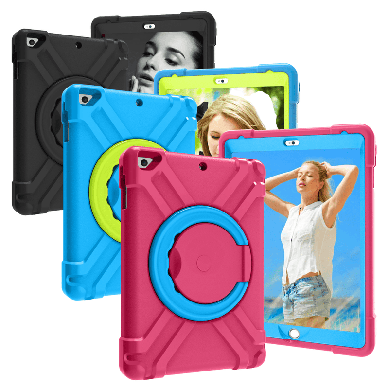 Load image into Gallery viewer, Apple iPad Mini 4/5 EVA Kid Friendly Heavy Duty Case with Handle Stand Ring - Polar Tech Australia
