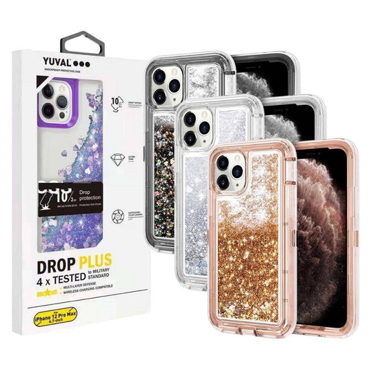 Apple iPhone 11/Pro/Max Glitter Clear Transparent Liquid Sand Watering Case - Polar Tech Australia