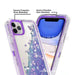 Apple iPhone 11/Pro/Max Glitter Clear Transparent Liquid Sand Watering Case - Polar Tech Australia