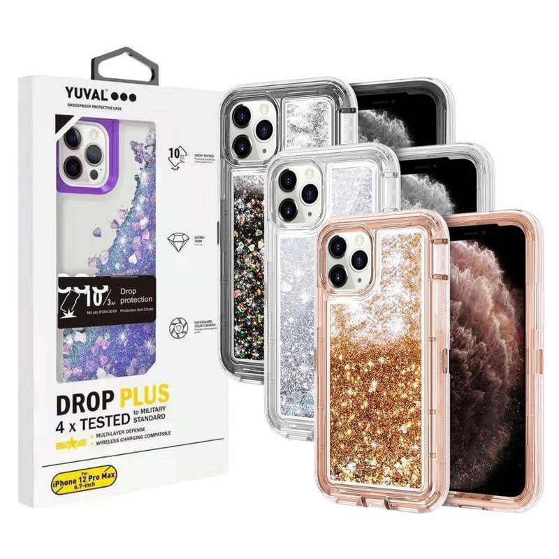 Load image into Gallery viewer, Apple iPhone 12/Mini/Pro/Max Glitter Clear Transparent Liquid Sand Watering Case - Polar Tech Australia
