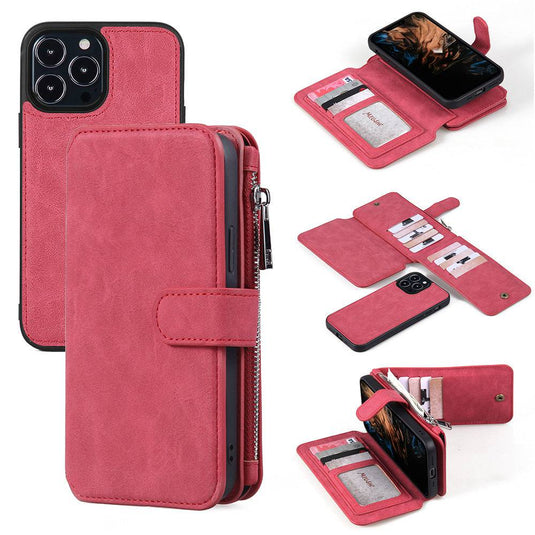 Apple iPhone 13/Mini/Pro/Max Detachable Magnet Multiple Card Wallet Flip Case - Polar Tech Australia