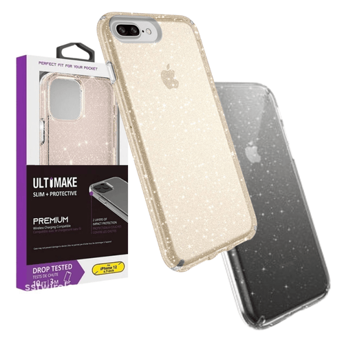 Apple iPhone 6/6s/7/8/Plus/SE 2 Ultimake Glitter Star Flash Clear Transparent Case - Polar Tech Australia