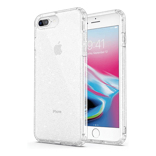 Apple iPhone 6/6s/7/8/Plus/SE 2 Ultimake Glitter Star Flash Clear Transparent Case - Polar Tech Australia