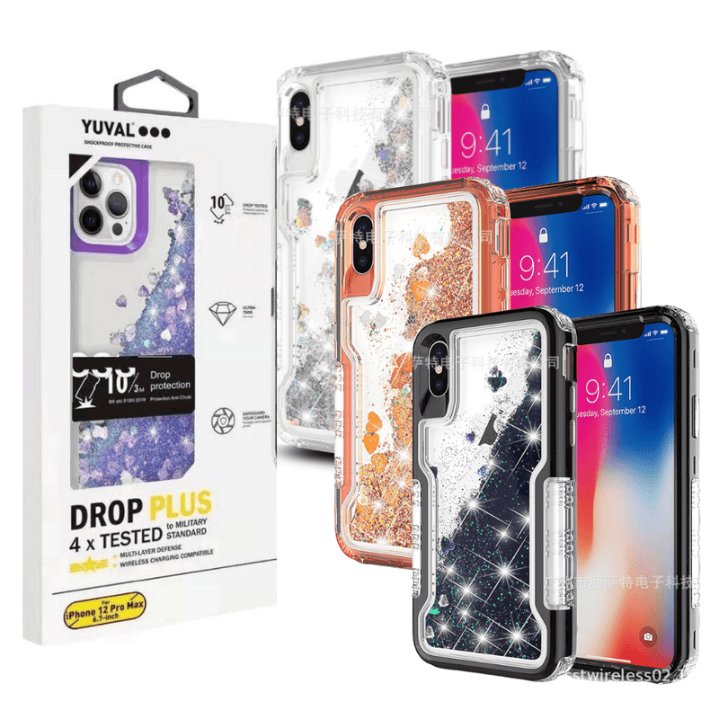 Load image into Gallery viewer, Apple iPhone X/XS/XR/XS Max Glitter Clear Transparent Liquid Sand Watering Case - Polar Tech Australia
