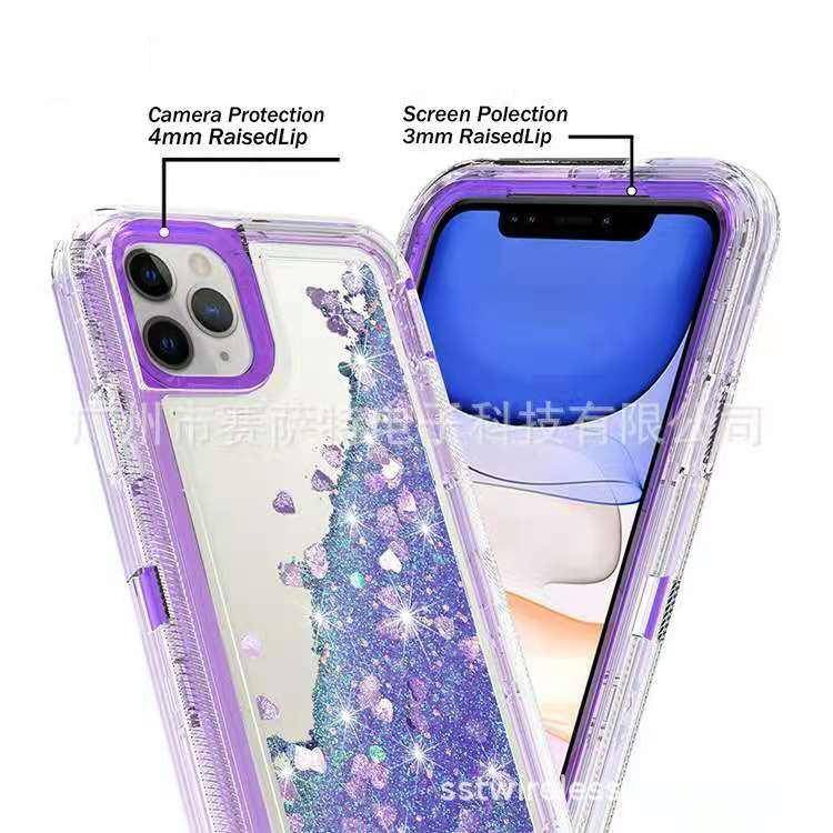 Load image into Gallery viewer, Apple iPhone X/XS/XR/XS Max Glitter Clear Transparent Liquid Sand Watering Case - Polar Tech Australia
