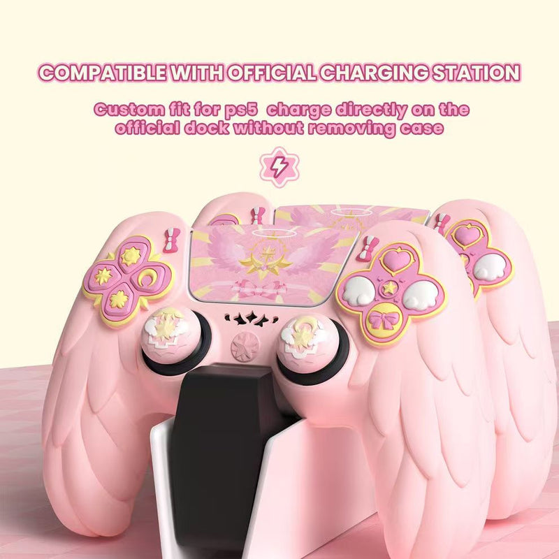 Load image into Gallery viewer, PlayStation PS5 Pro/Slim Cardcaptor Sakura Themed Controller Protective Soft Case – PP Material, Cute Anime Design - i-Station Mobile Phone &amp; Electronic Device Repair and Accessories
