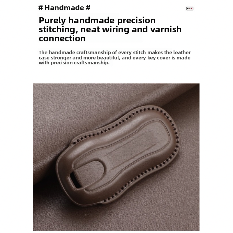Load image into Gallery viewer, Porsche Full-wrap Genuine Leather Car Key Fob Case Cover For Macan, Cayenne, Panamera, 911, Boxster
