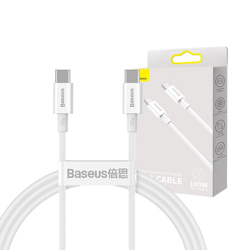 Load image into Gallery viewer, Baseus Superior Series Fast Charging Data Cable Type-C to Type-C 100W 2M Compatible for iPhone 15 16 Series - i-Station Mobile Phone &amp; Electronic Device Repair and Accessories
