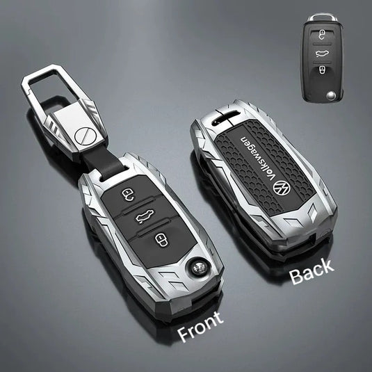 Volkswage Heavy-Duty Mecha Car Key Fob Case Cover For Golf 8, Golf 8 Pro, ID.3, ID.4 X, ID.6, Lamando L, Talagon, Tavendor, Teramont X