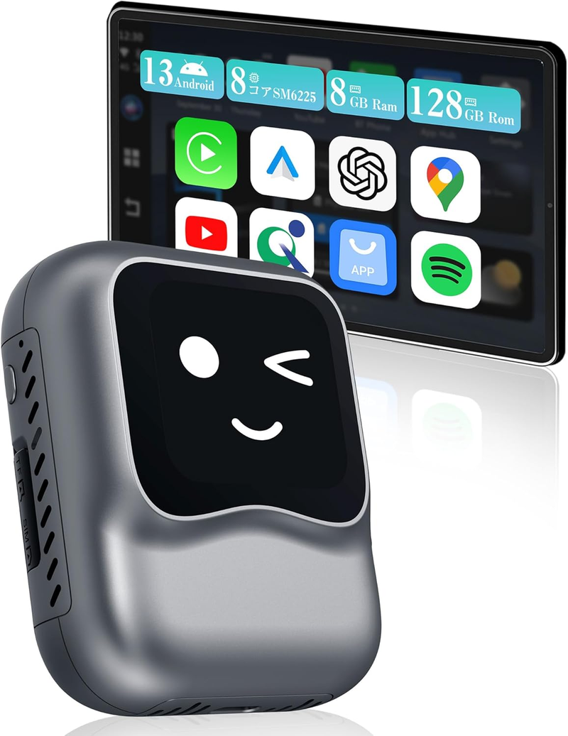 Load image into Gallery viewer, Ottocast Wireless CarPlay AI Box Nano – Android 13, 8GB+128GB, Streaming, Voice Assistant, SIM/SD, Split-Screen, Android Auto
