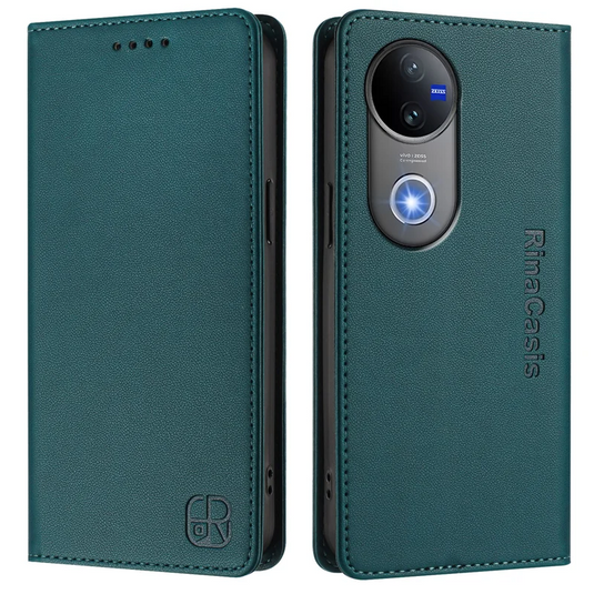 [With Card Slot] VIVO V50 5G - Business Flip Leather Wallet Series Case