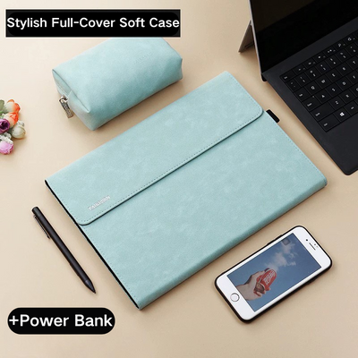 Microsoft Surface Go 1/2/3/4 Laptop Leather Sleeve Case With Power Adapter Pouch - i-Station Mobile Phone & Electronic Device Repair and Accessories
