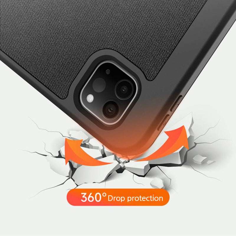 Load image into Gallery viewer, [With Pen Slot] Apple iPad 7/8/9 10.2&#39;&#39; 7/8/9th Gen (2019/2020/2021) Premium PU Fabric Texture Shockproof Case
