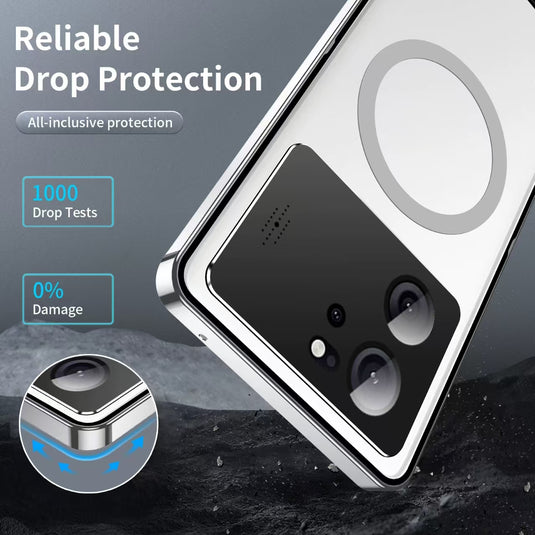 [Magsafe Compatible] Xiaomi Redmi K60 Ultra Metal Frame Transparent Shockproof Essentials Series Case