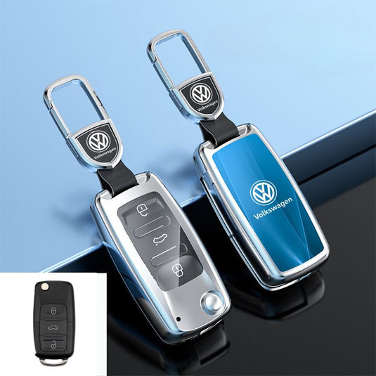 Volkswagen Zinc Alloy Car Key Fob Case Cover For Golf, ID.4, ID.6,  Lavida, Sagitar, Viloran, Magotan, Lamando L, Tiguan, Tharu, Tayron, Gran Lavida, Talagon