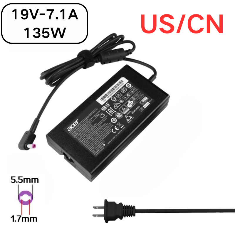Load image into Gallery viewer, [19V-7.1A/135W][5.5x1.7] Acer Nitro 5 AN515-51 N19C5 &amp; Aspire VN7-591 AC Power Supply Adapter Charger - i-Station Mobile Phone &amp; Electronic Device Repair and Accessories
