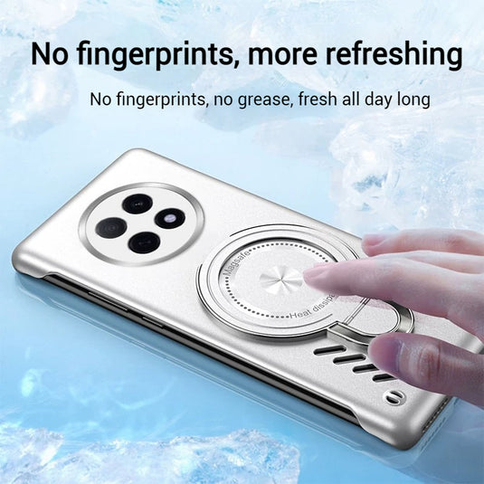 [Magsafe Compatible][Built-in Stand] OPPO A2 & Pro 5G - Frameless Matte Graphene Magnetic Heat Dissipation Case