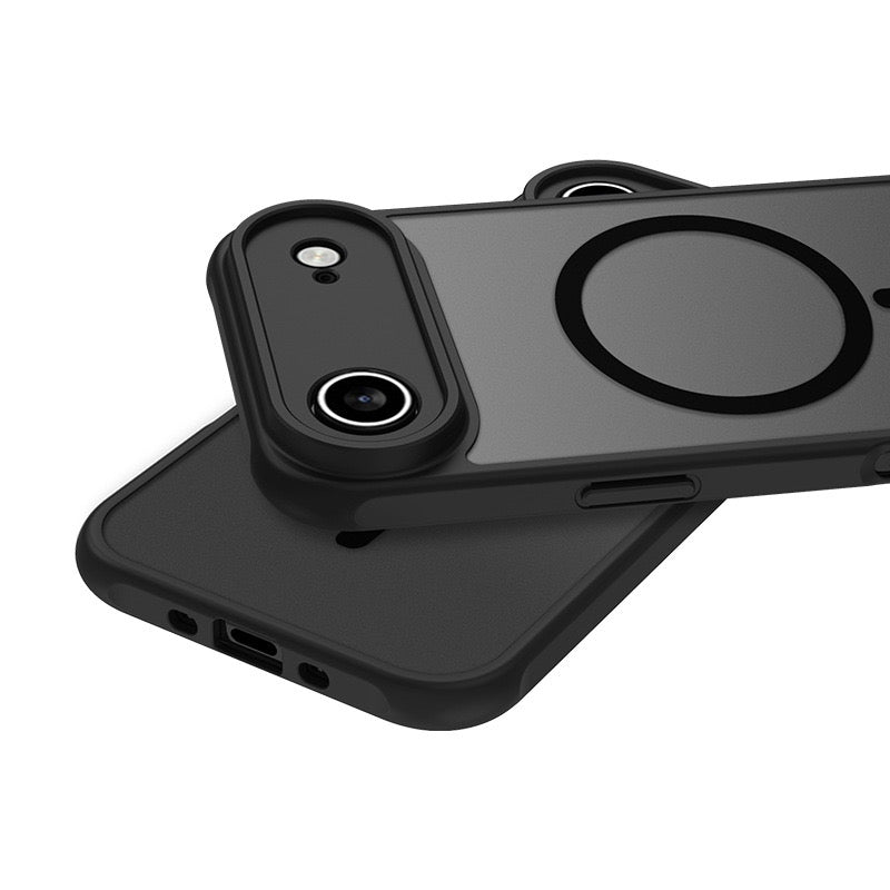 Load image into Gallery viewer, Apple iPhone 17 / Pro / Max PC + TPU Magnetic Matte Semi-Transparent Silicone Phone Case
