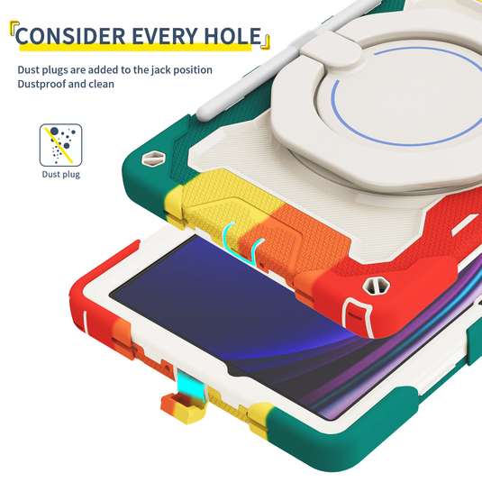 Samsung Galaxy Tab A11 Plus (2025) 11" 360° Rotating Shockproof Rugged with Stand Case