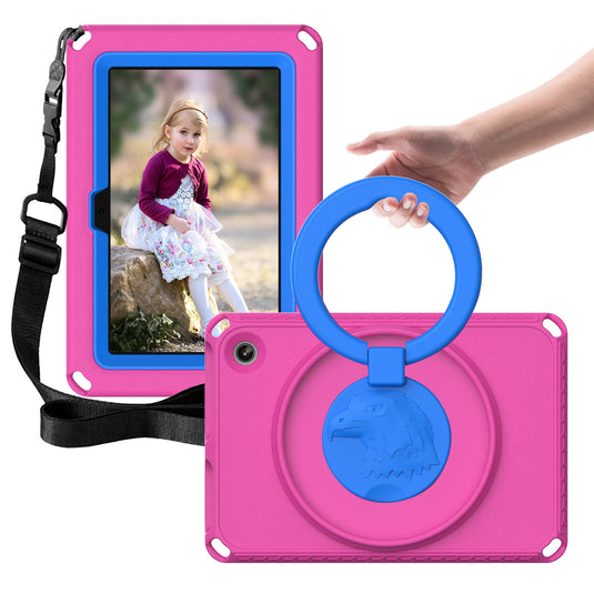 [Built-in Shoulder Strap][With Ring Bracket] Apple iPad Mini 6/7 8.3'' 6/7th Gen (2021/2024) Cartoon EVA Friendly Heavy Duty Case