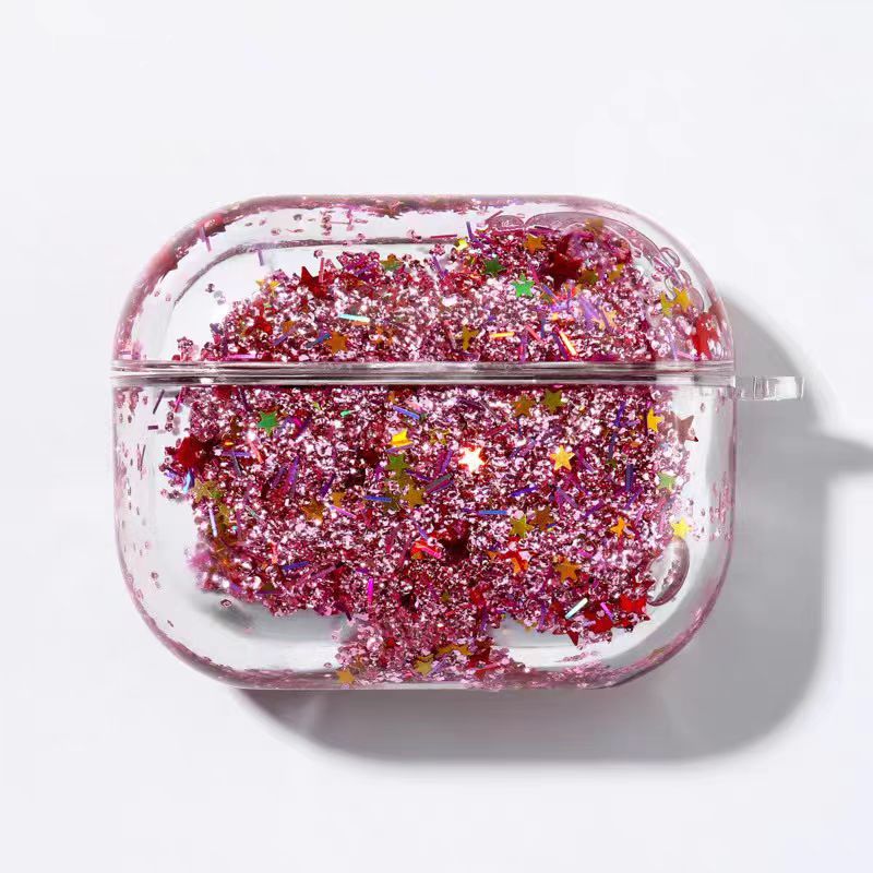 Load image into Gallery viewer, Apple AirPods Pro 2 -  Glitter Sand Flowing Transparent Full-Wrap Anti-Drop Hard Case
