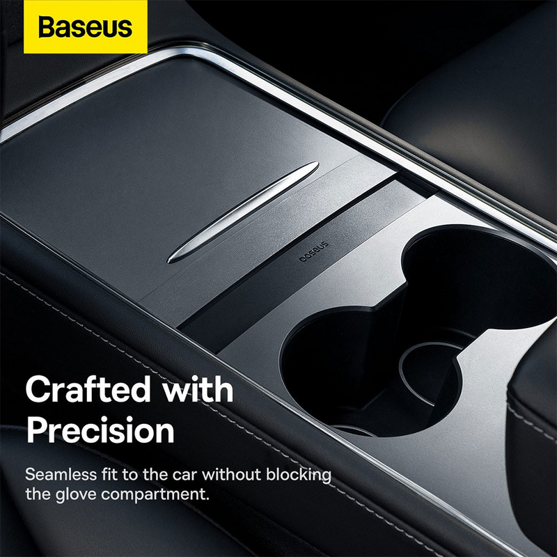 Load image into Gallery viewer, Baseus T-Space Series HUB for Tesla Cars (With a retractable 45W type-C cable) - Cluster Black
