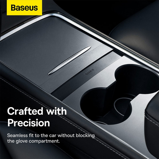 Baseus T-Space Series HUB for Tesla Cars (With a retractable 45W type-C cable) - Cluster Black
