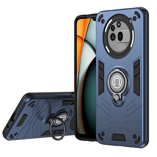 [Built-in Ring Bracket][With Slide Lens Cover] Nothing Phone (3a)/Pro Mecha-style Anti-slip Protective Hard Heavy Duty Series Case - i-Station Mobile Phone & Electronic Device Repair and Accessories