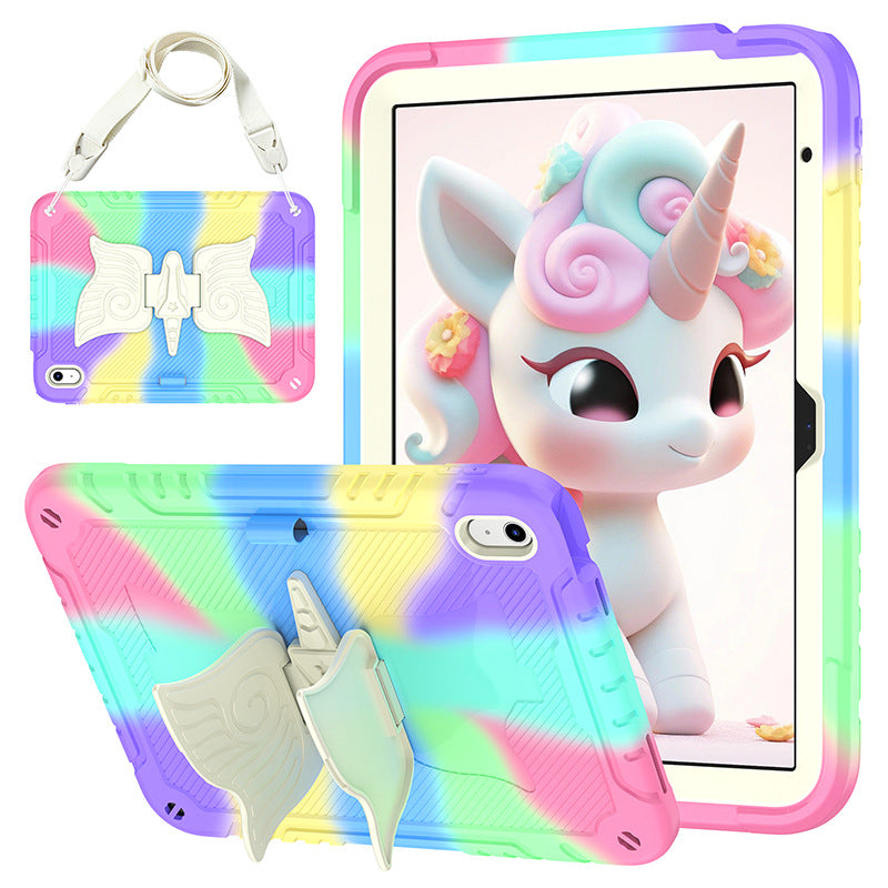 Load image into Gallery viewer, [Built-in Ring Holder][With Pen Slot] Apple iPad Air 11-inch M2/M3 (2024/2025) Butterfly Kids Heavy Duty Serise Case
