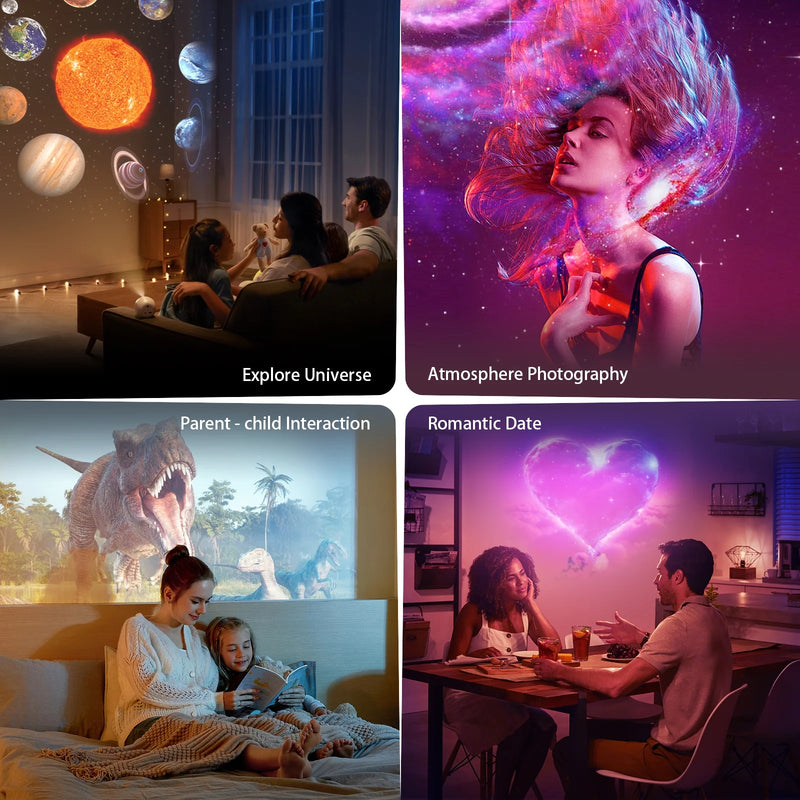 Load image into Gallery viewer, Star Projector, 360 Rotatable Galaxy Projector Wtih Timer,4K 13 HD Film Discsfor Bedroom, Night Light Projector for Kids &amp; Adults Bedroom Christmas Decor - i-Station Mobile Phone &amp; Electronic Device Repair and Accessories
