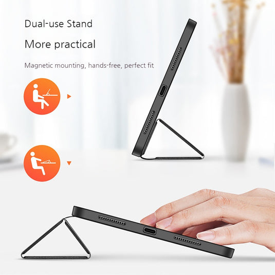 [With Pen Slot] Apple iPad 7/8/9 10.2'' 7/8/9th Gen (2019/2020/2021) Premium PU Fabric Texture Shockproof Case