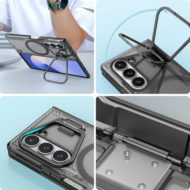 Load image into Gallery viewer, [Magsafe Compatible][With Lens Holder] Samsung Galaxy Z Fold7 Iceblade FoId Shockproof Case with 1 PCS Tempered Glass Screen Protector

