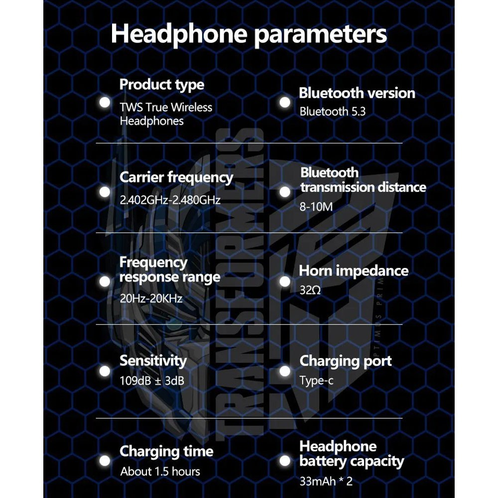 Transformers TF-T08 Wireless Bluetooth Headphones - i-Station Mobile Phone & Electronic Device Repair and Accessories
