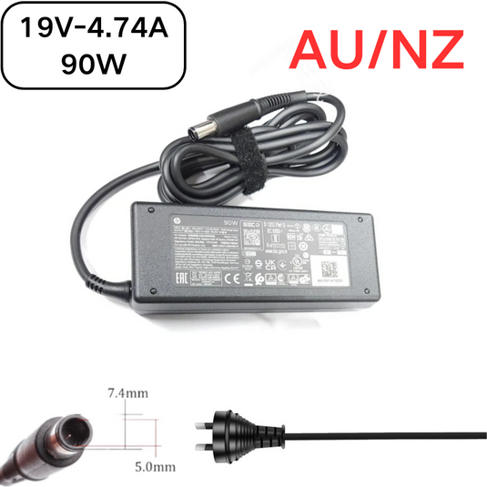 [19V-4.74A/90W][7.4x5.0] HP All-in-One 24 PC 24-cb / Desktop 27-cb / ProDesk 600 G6 Desktop Mini PC Series - Laptop AC Power Supply Adapter Charger