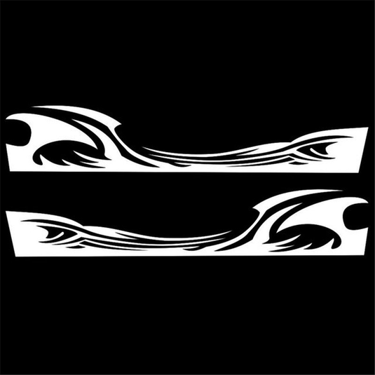 Universal Car Side Sticker Flame Graphics Car Body Side Waterproof Sticker Flame Racing Sports Stripe Decal - i-Station Mobile Phone & Electronic Device Repair and Accessories