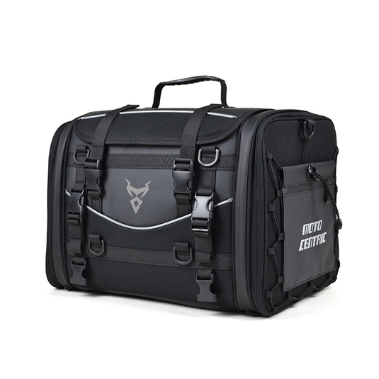 MOTOCENTRIC Motorcycle Rear Seat Bag 35L – Waterproof, Large Capacity, Multi-Functional Travel Bag (Expandable up to 50L)
