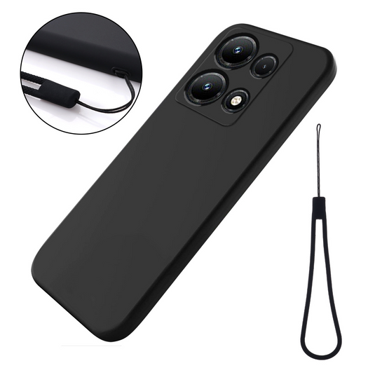 Infinix Hot 40 & Pro & 40i - Full Wrap Liquid Silicone Drop-resistant Essentials Series Case With Lanyard - i-Station Mobile Phone & Electronic Device Repair and Accessories