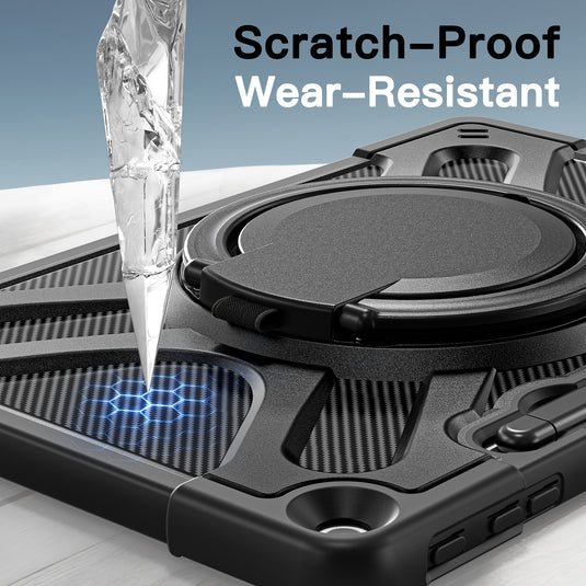 Microsoft Surface Pro 12 (2025) - 360 Degree Rotate Shockproof Heavy Duty Tough Stand Case Cover With Pen Holder