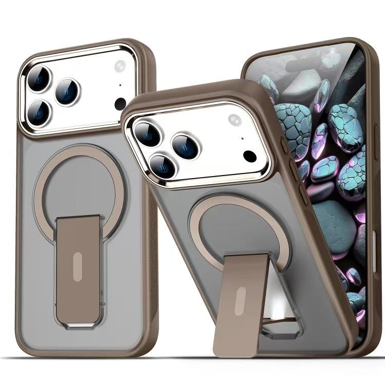 Load image into Gallery viewer, iPhone 17/Pro/Pro Max Matte MagSafe Magnetic Shockproof Heavy Duty Case with kickstand
