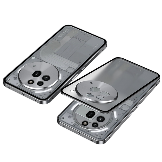 Nothing Phone (3)/(3a)/Pro Metal Frame Snap-On Acrylic Shockproof Phone Case