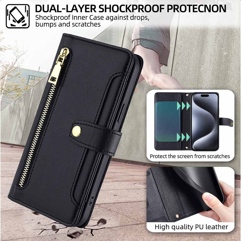 Load image into Gallery viewer, [Built-in Card Slot][With Lanyard]  OnePlus Nord 4 Leather Flip Shockproof Wallet Series Case
